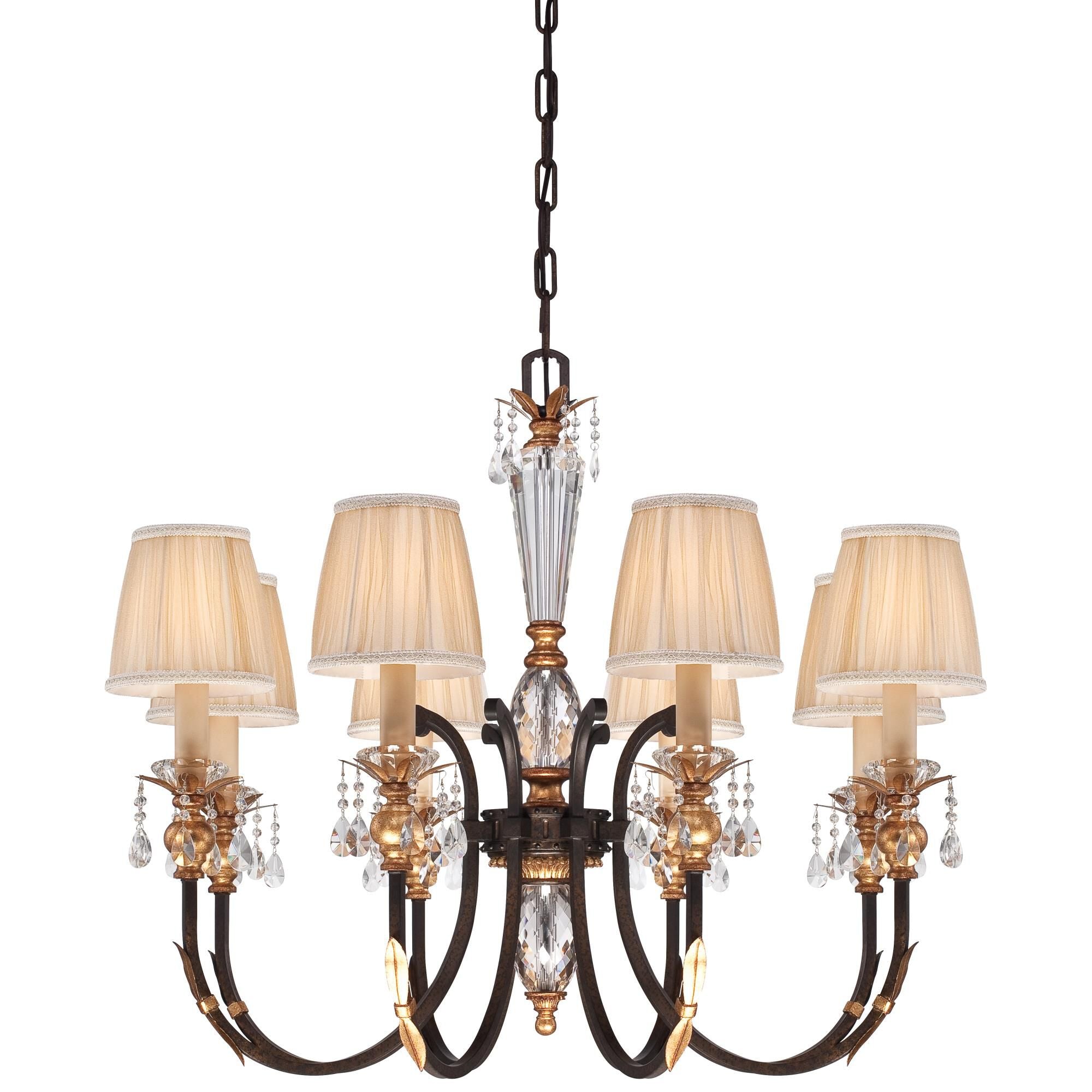 Metropolitan Lighting Bella Cristallo 35 Inch 8 Light Chandelier Cp158604