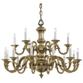 Metropolitan Lighting Cast Brass 38 Inch 18 Light Chandelier Cp158747