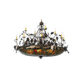 Meyda Lighting Greenbriar Oak 50 Inch 6 Light Chandelier Cp6986