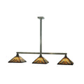Meyda Lighting Nuevo Mission 62 Inch 3 Light Linear Suspension Light Cp10090