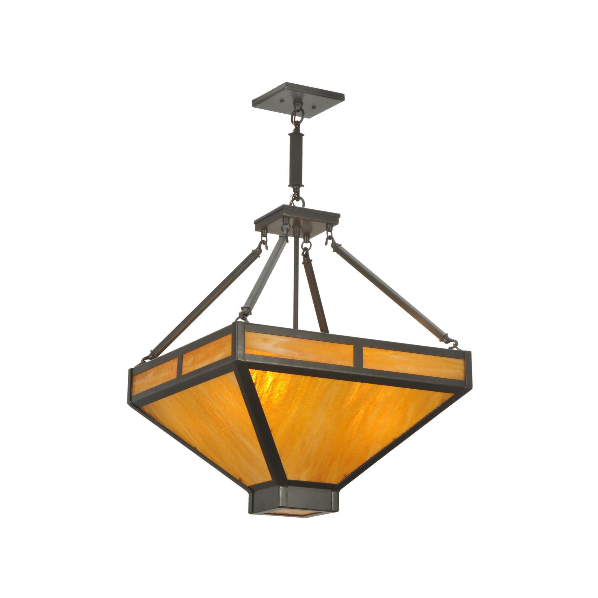 Meyda Lighting T Mission 25 Inch Large Pendant Cp10889