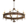 Meyda Lighting 66 Inch 10 Light Semi Flush Mount Cp247908