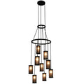 Meyda Lighting Cartier 36 Inch 9 Light Chandelier Cp12587