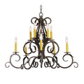 Meyda Lighting Anassa 32 Inch 6 Light Chandelier Cp744145