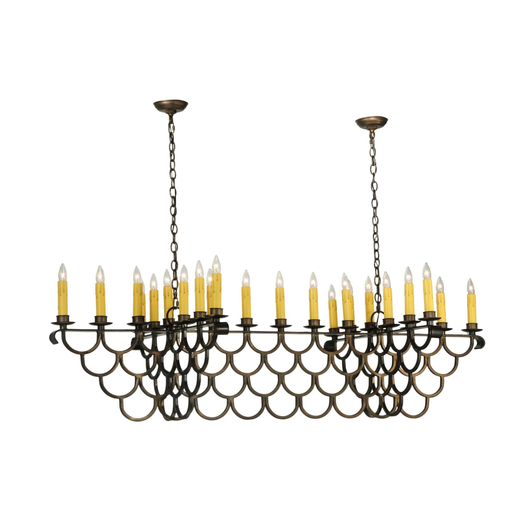 Meyda Lighting Picadilly 71 Inch 23 Light Linear Suspension Light Cp12829