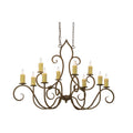 Meyda Lighting 48 Inch 10 Light Semi Flush Mount Cp247954