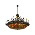 Meyda Lighting Greenbriar Oak 72 Inch 4 Light Chandelier Cp13581