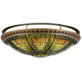 Meyda Lighting Fleur De Lis 43 Inch 8 Light Flush Mount Cp14738