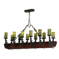 Meyda Lighting Tudor Jadestone 60 Inch 12 Light Led Mini Chandelier Cp15771