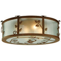 Meyda Lighting Oak Leaf And Acorn 30 Inch 4 Light Flush Mount Cp16922