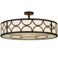 Meyda Lighting Cilindro Deco 36 Inch 4 Light Semi Flush Mount Cp17290