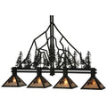 Meyda Lighting Tall Pines 59 Inch 4 Light Linear Suspension Light Cp17293