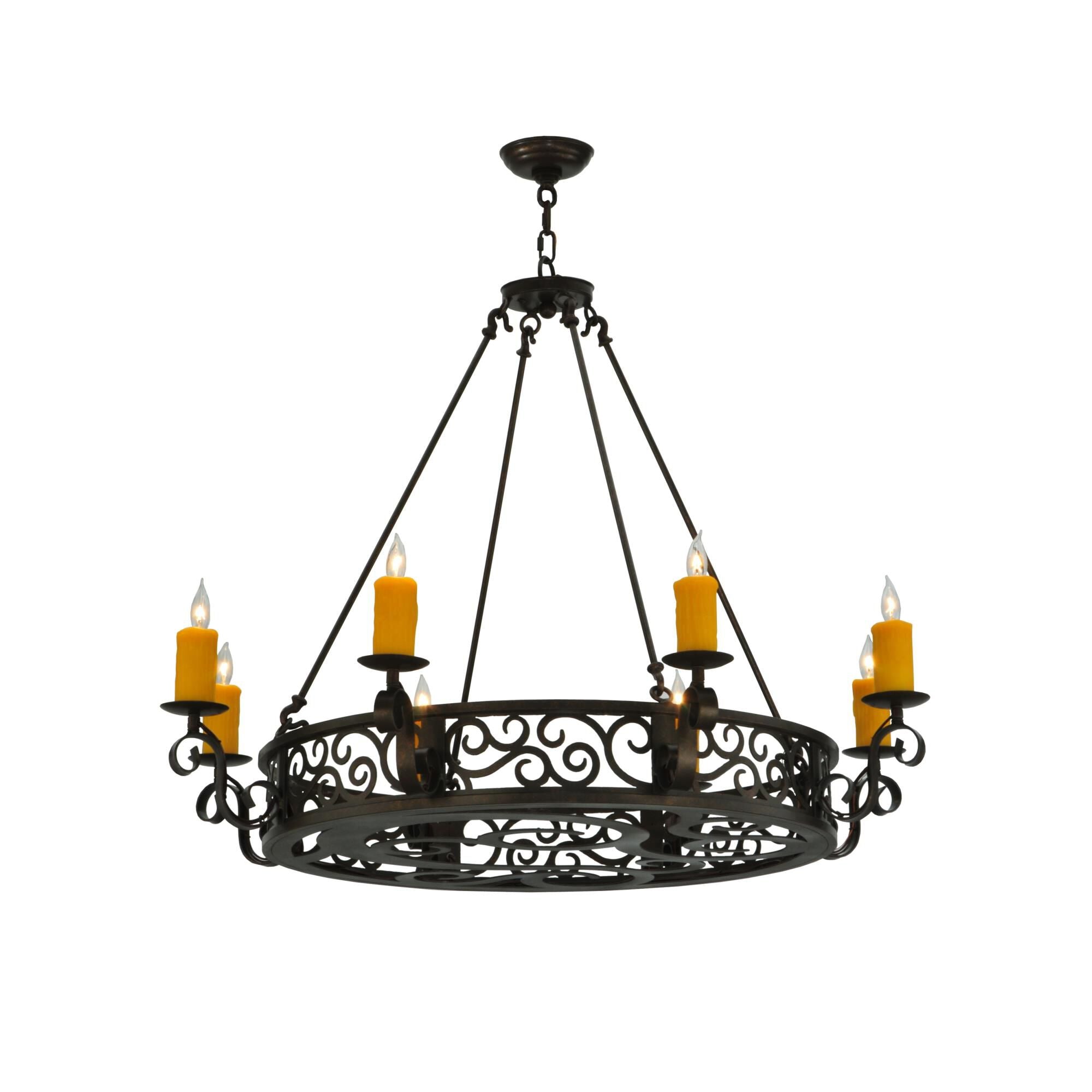 Meyda Lighting Delano 42 Inch 8 Light Chandelier Cp17694