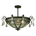 Meyda Lighting Florentine 24 Inch 3 Light Semi Flush Mount Cp17879