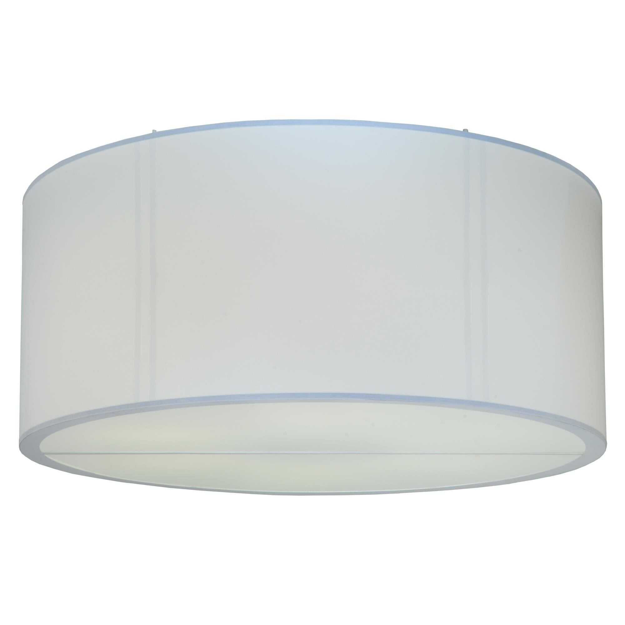Meyda Lighting Cilindro White 60 Inch 6 Light Flush Mount Cp18226