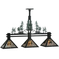 Meyda Lighting Winter Pine 45 Inch 3 Light Linear Suspension Light Cp18578