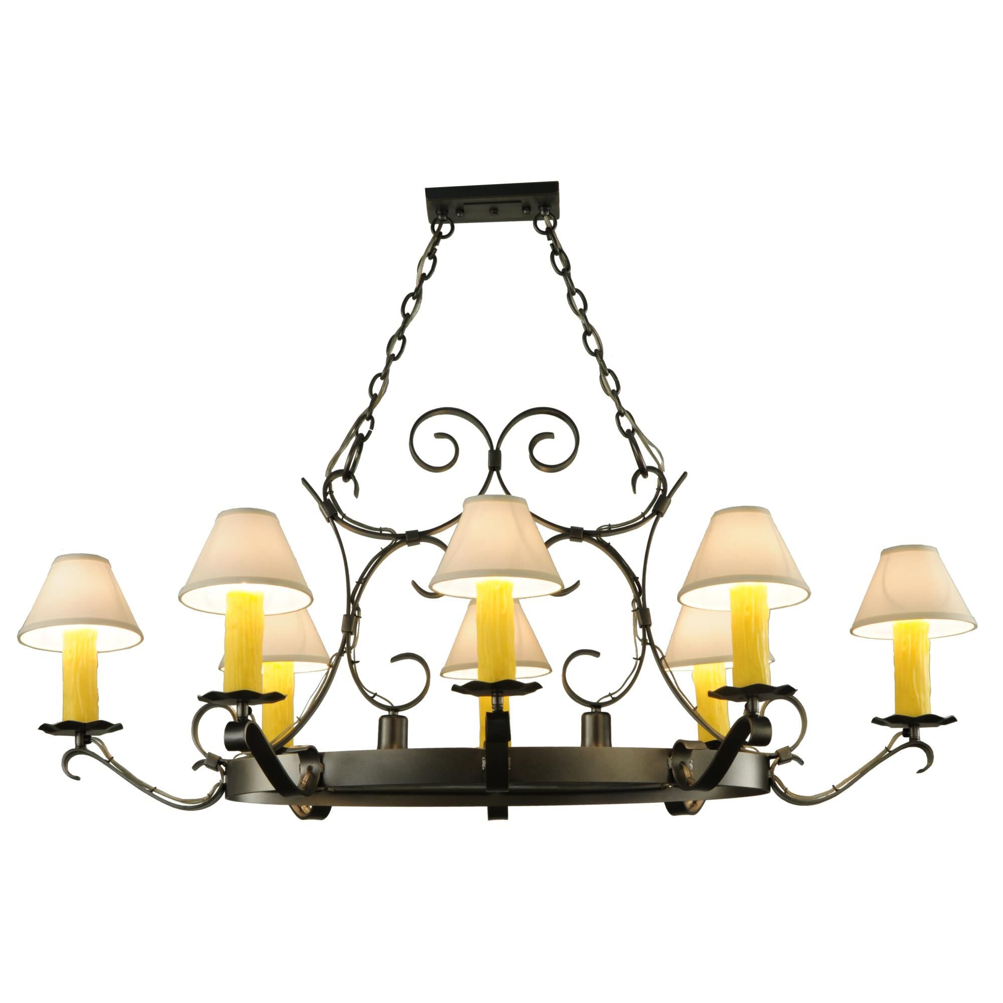 Meyda Lighting 56 Inch 8 Light Semi Flush Mount Cp248297