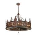Meyda Lighting 44 Inch 8 Light Semi Flush Mount Cp248555