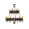 Meyda Lighting 69 Inch 18 Light Semi Flush Mount Cp248670