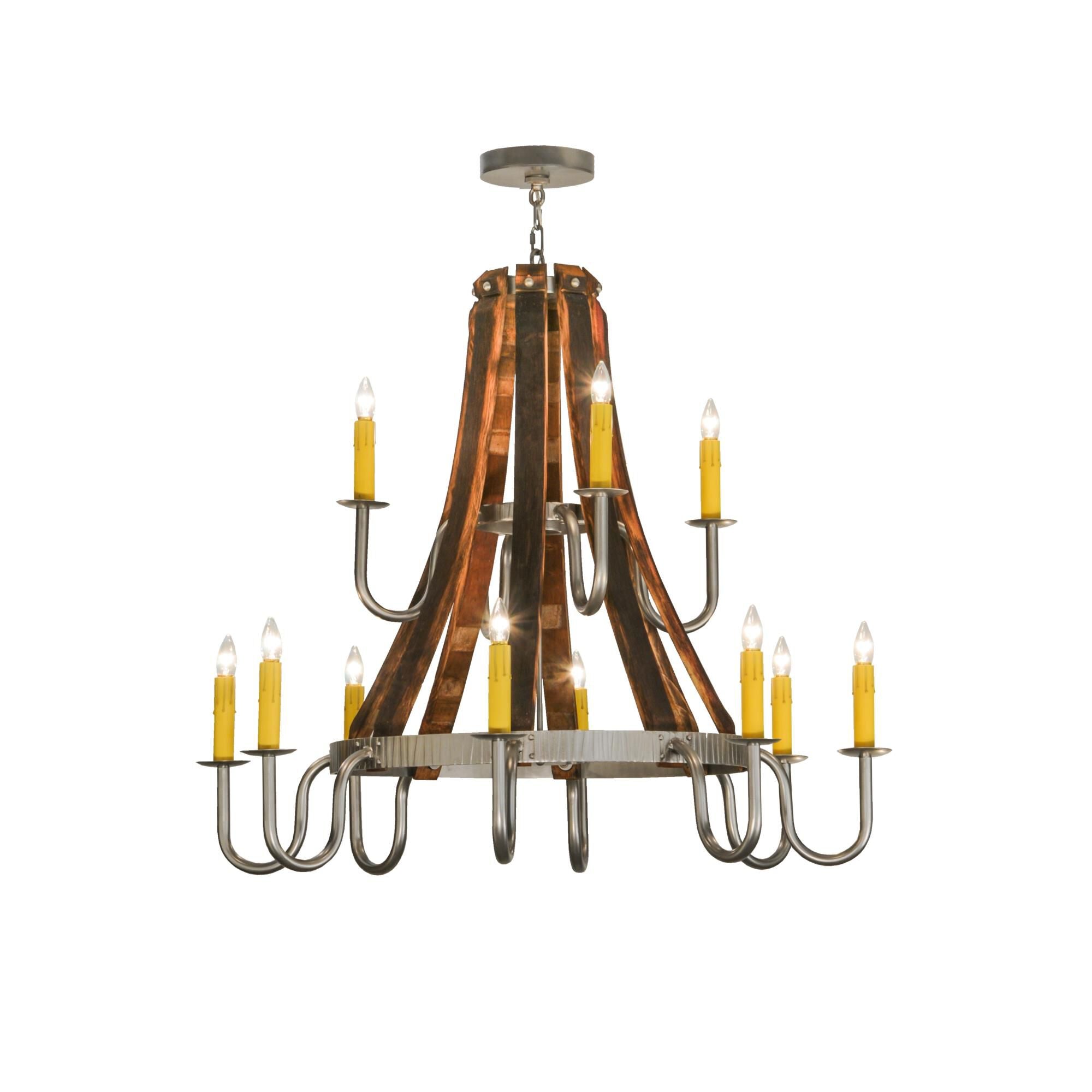 Meyda Lighting 44 Inch 12 Light Semi Flush Mount Cp248806