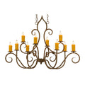 Meyda Lighting 48 Inch 10 Light Semi Flush Mount Cp248944