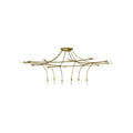 Meyda Lighting 84 Inch 18 Light Semi Flush Mount Cp249238
