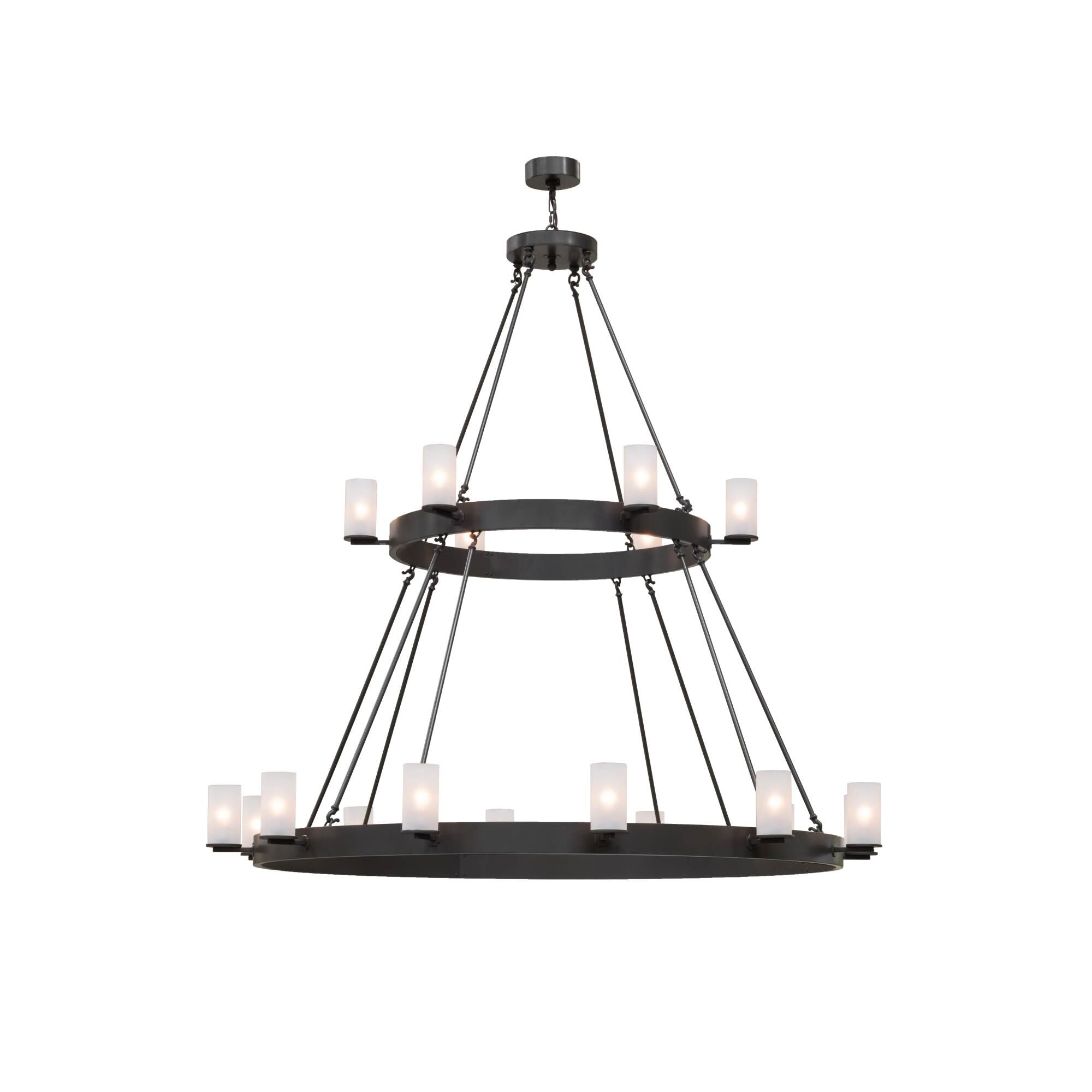 Meyda Lighting 72 Inch 16 Light Semi Flush Mount Cp249304
