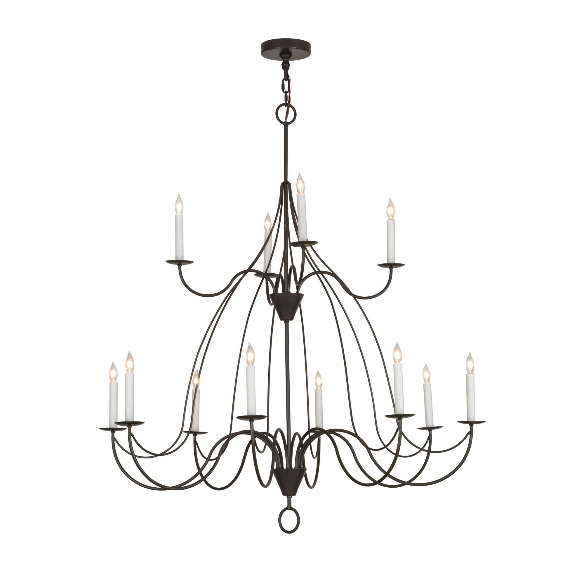 Meyda Lighting 48 Inch 12 Light Semi Flush Mount Cp249343