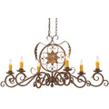 Meyda Lighting 48 Inch 6 Light Semi Flush Mount Cp249365