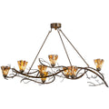 Meyda Lighting 61 Inch 8 Light Semi Flush Mount Cp249479