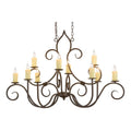 Meyda Lighting 48 Inch 10 Light Semi Flush Mount Cp249534