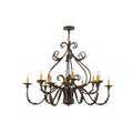Meyda Lighting 48 Inch 12 Light Semi Flush Mount Cp249778