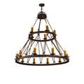 Meyda Lighting 54 Inch 15 Light Semi Flush Mount Cp250378
