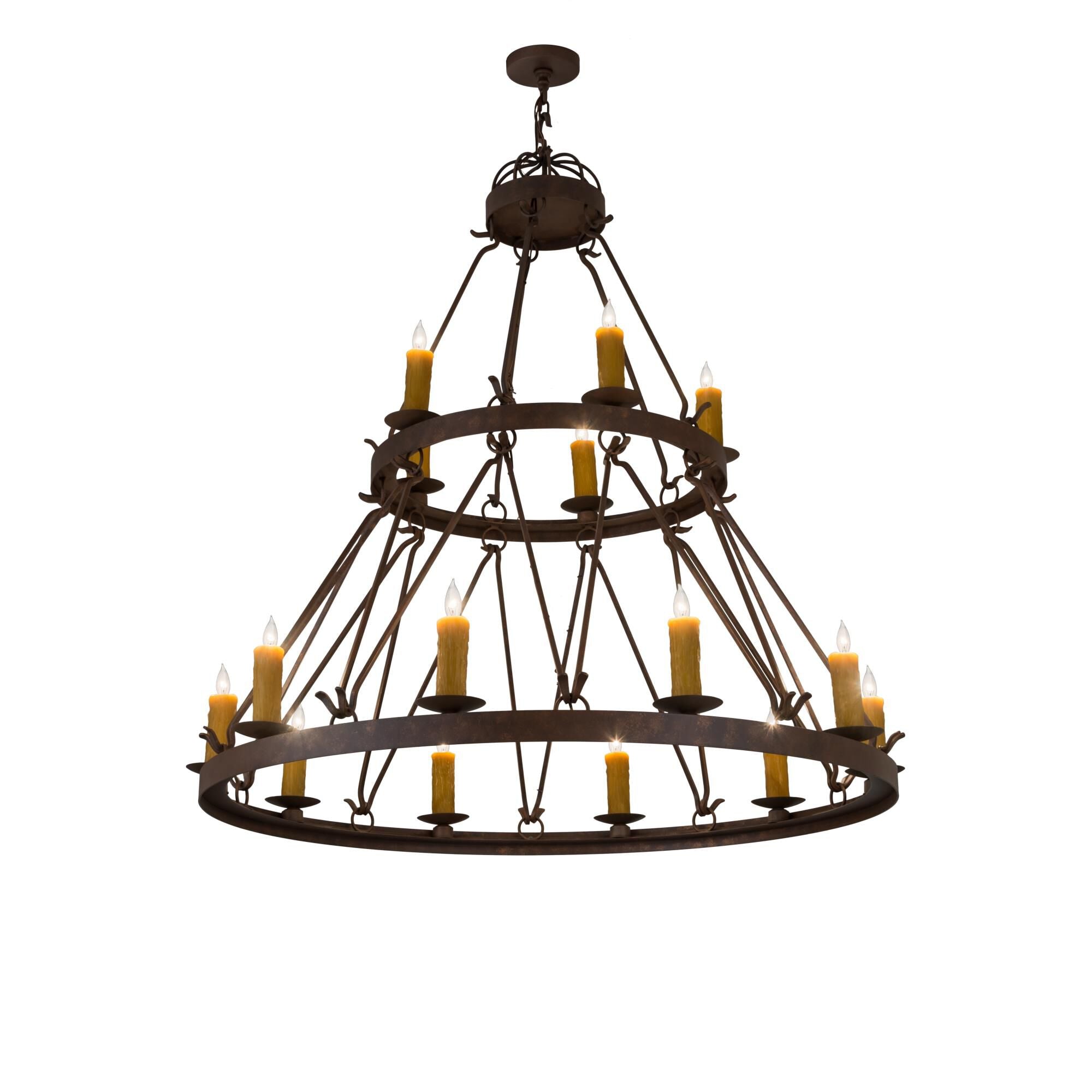 Meyda Lighting 54 Inch 15 Light Semi Flush Mount Cp250378