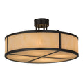 Meyda Lighting 24 Inch 4 Light Semi Flush Mount Cp250469
