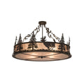 Meyda Lighting 36 Inch 4 Light Semi Flush Mount Cp250501