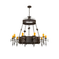 Meyda Lighting 54 Inch 10 Light Semi Flush Mount Cp250519