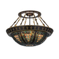 Meyda Lighting 28 Inch 4 Light Semi Flush Mount Cp250693