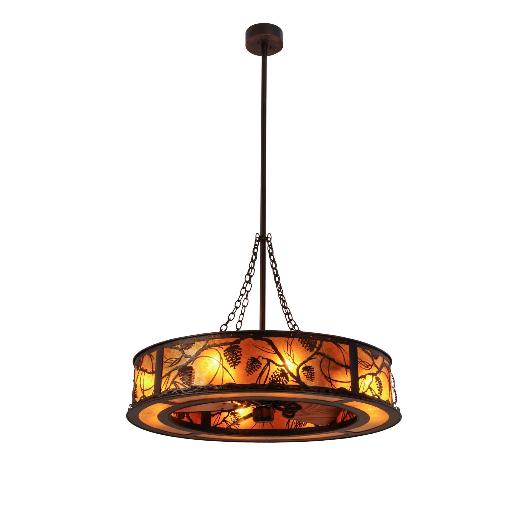 Meyda Lighting 44 Inch 8 Light Linear Suspension Light Cp250983