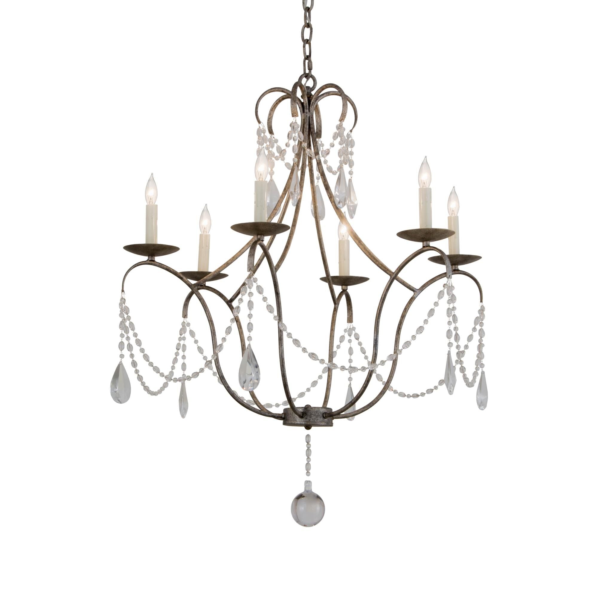 Meyda Lighting 31 Inch 6 Light Chandelier Cp251304
