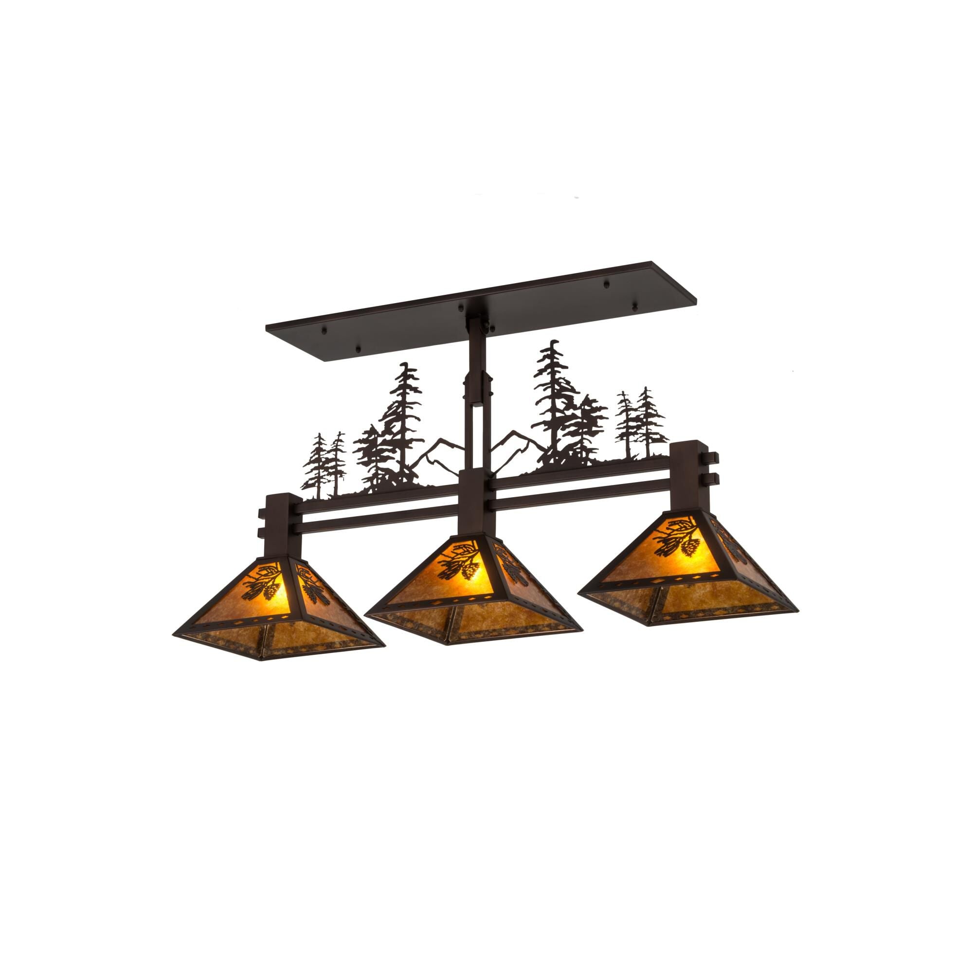 Meyda Lighting 45 Inch 3 Light Linear Suspension Light Cp251506
