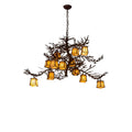 Meyda Lighting 54 Inch 12 Light Semi Flush Mount Cp251509