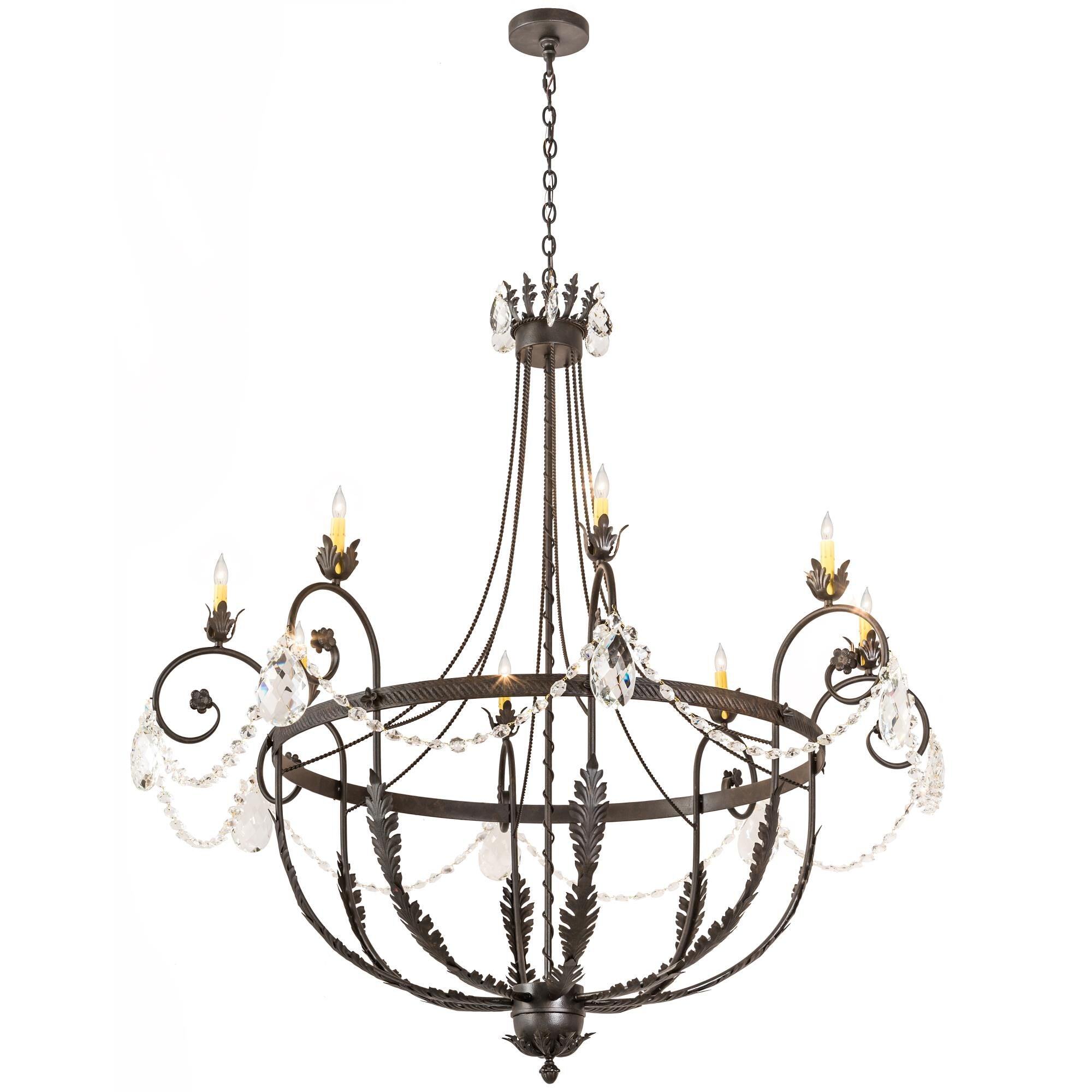 Meyda Lighting 58 Inch 8 Light Semi Flush Mount Cp251648