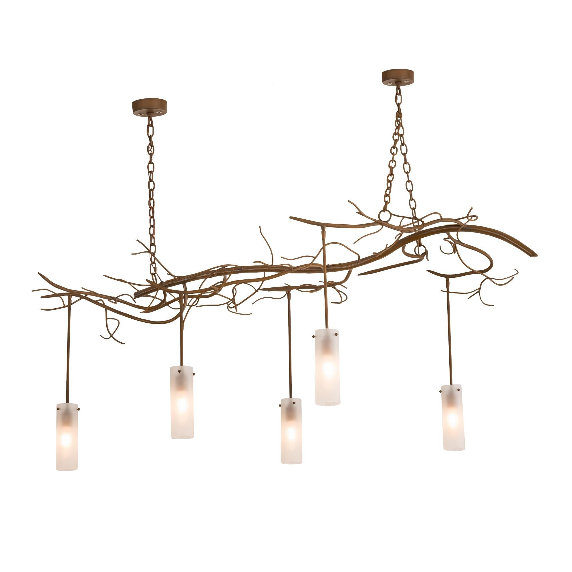 Meyda Lighting 72 Inch 5 Light Semi Flush Mount Cp252072
