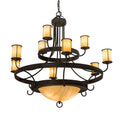 Meyda Lighting 52 Inch 12 Light Semi Flush Mount Cp252106