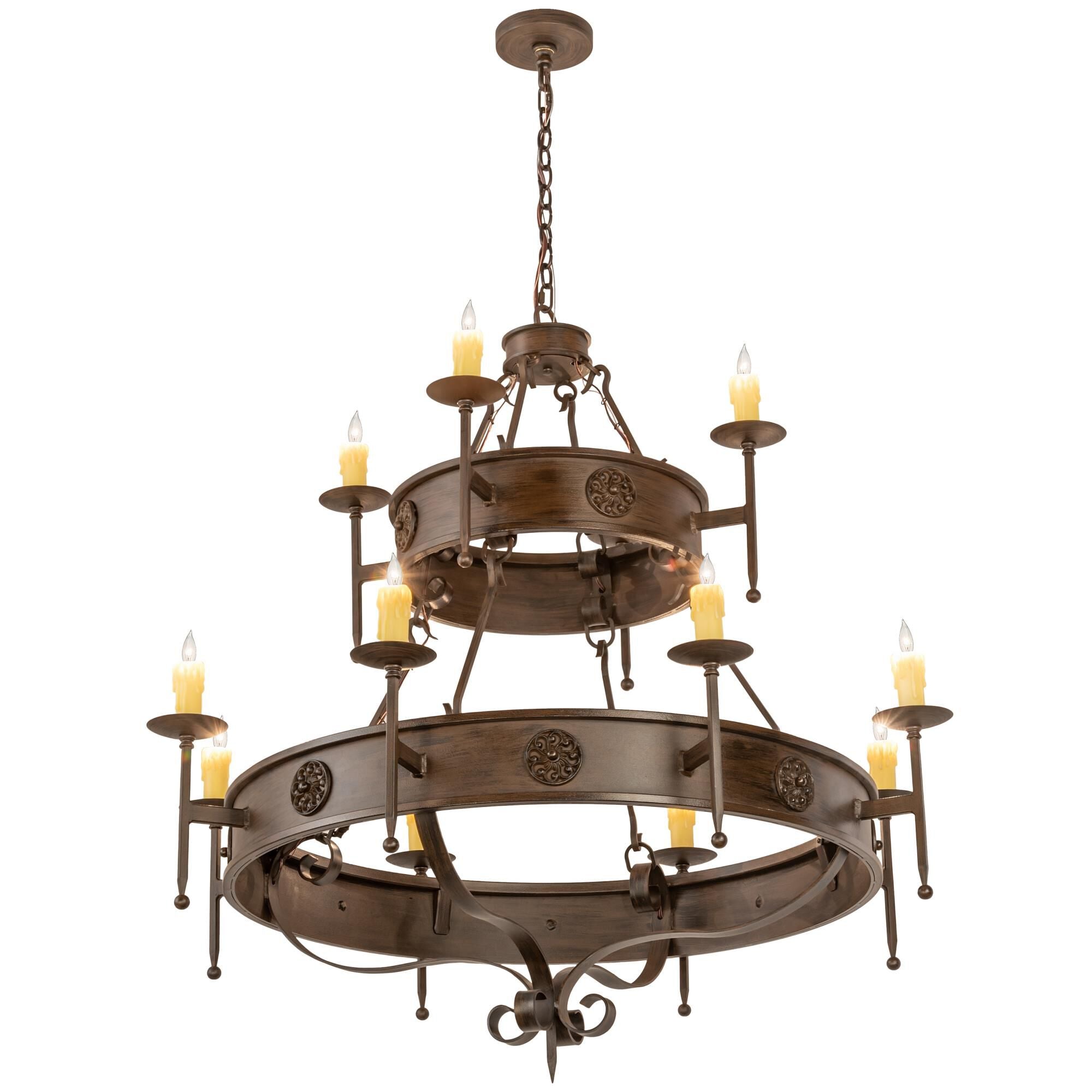 Meyda Lighting 48 Inch 12 Light Semi Flush Mount Cp252359