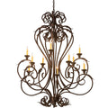 Meyda Lighting 48 Inch 10 Light Semi Flush Mount Cp252492