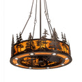 Meyda Lighting Tall Pines 45 Inch 8 Light Chandelier Cp744521