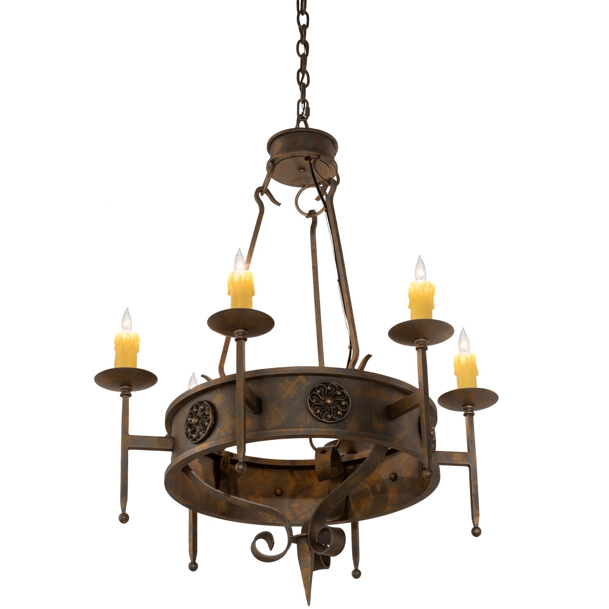 Meyda Lighting Lorenzo 30 Inch 6 Light Chandelier Cp744309
