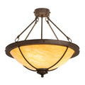 Meyda Lighting Freya 24 Inch 3 Light Semi Flush Mount Cp746128